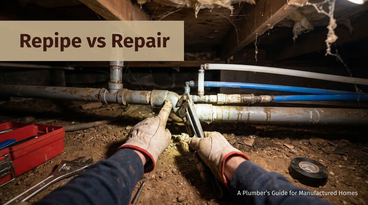 Repipe vs Repair in Manufactured Home Plumbing image