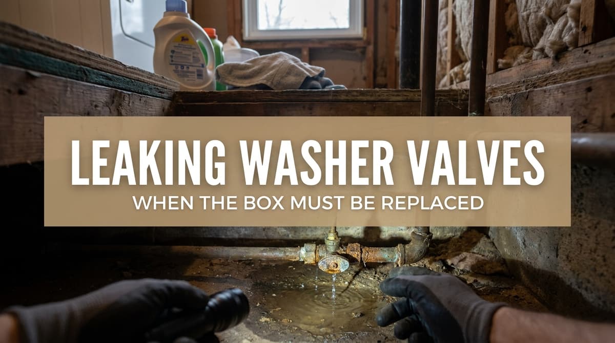 Leaking Washer Valves: When the Box Must Be Replaced image
